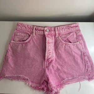 Pink High Waisted Zara Shorts